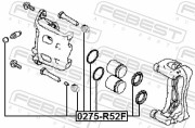 Febest 0275R52F Ремкомплект суппорта тормозного переднего