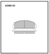 ALLIED NIPPON ADB0143 Колодки тормозные дисковые