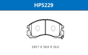 HSB HP5229 Колодки тормозные дисковые