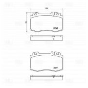 Trialli PF4276 Колодки торм. для а/м Mercedes C (W203) (00-) диск. перед. 120x71 т/с AMG (PF 4276)