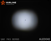 AIRLINE ALED042 Фара светодиодная (балка) двухрядная, 6 LED 4D линза, 18W (98х78х65) 12/24V (ALED042)