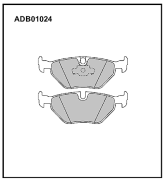 ALLIED NIPPON ADB01024 Колодки тормозные дисковые