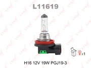 LYNXauto L11619 Лампа галогенная (H16 12V 19W PGJ19-3)
