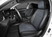 Rival SC60013 Авточехлы Строчка (зад. спинка 40/60) для сидений, алькантара/эко-кожа, черные