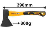 INGCO HAX0208008 Топор 800 g с фиберглассовой ручкой