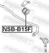 Febest NSBB15F Втулка переднего стабилизатора D20