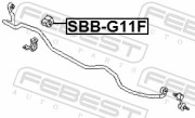 Febest SSBG11F Втулка переднего стабилизатора