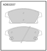 ALLIED NIPPON ADB32037 Колодки тормозные дисковые