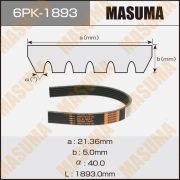 Masuma 6PK1893 Ремень привода навесного оборудования