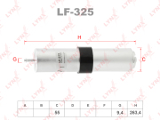 LYNXauto LF325 Фильтр топливный