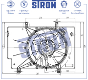 STRON STEF013 Вентилятор охлаждения двигателя