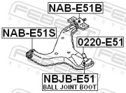 Febest NABE51S Сайлентблок передний переднего рычага