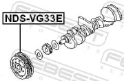 Febest NDSVG33E Шкив коленвала