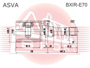 ASVA BXIRE70 ШРУС ВНУТРЕННИЙ ПЕРЕДНИЙ ПРАВЫЙ 26X44X27