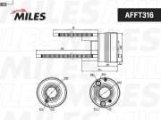 Miles AFFT316 Фильтр топливный