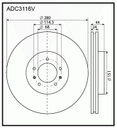 ALLIED NIPPON ADC3116V