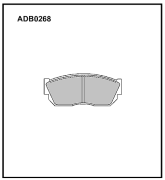 ALLIED NIPPON ADB0268 Колодки тормозные дисковые