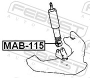 Febest MAB115 Сайлентблок переднего амортизатора
