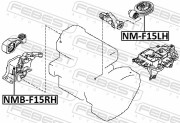 Febest NMBF15RH Сайлентблок правой подушки двигателя (гидравлический)