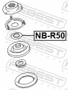 Febest NBR50 Подшипник опоры переднего амортизатора