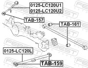 Febest 0125LC120U2 Тяга верхняя заднего моста левая