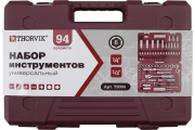 THORVIK TS094 Набор инструмента универсальный 1/4&quot;&quot;, 1/2&quot;&quot;DR, 94 предмета