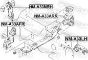 Febest NMA33ARR Подушка двигателя задняя (гидравлическая)