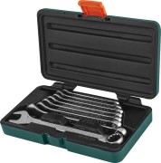 Jonnesway W84108S Набор ключей гаечных комбинированных с профилем SUPER TECH в кейсе, 8-19 мм, 8 предметов