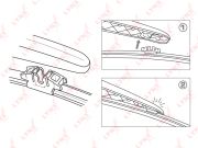 LYNXauto LR35V Щетка стеклоочистителя задняя, 350мм