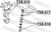 Febest TSB818 Втулка стойки переднего стабилизатора
