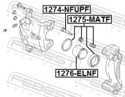 Febest 1275MATF Ремкомплект суппорта тормозного переднего