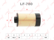 LYNXauto LF780 Фильтр топливный