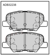 ALLIED NIPPON ADB32238 Колодки тормозные дисковые