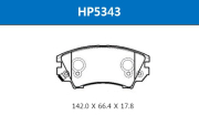 HSB HP5343 Колодки тормозные дисковые