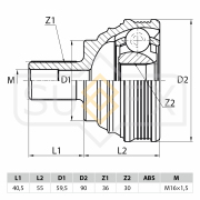 SUFIX ST1113 ШРУС наружный