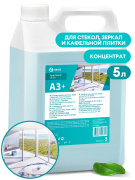 GraSS 125261 Моющее средство для стекол, зеркал, кафельной плитки  A3+ концентрат  5 кг, шт
