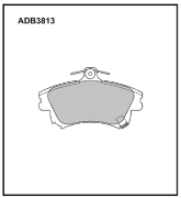 ALLIED NIPPON ADB3813 Колодки тормозные дисковые