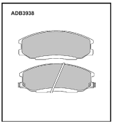 ALLIED NIPPON ADB3938 Колодки тормозные дисковые