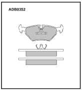 ALLIED NIPPON ADB0352 Колодки тормозные дисковые