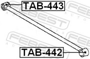 Febest TAB442 Сайлентблок задней продольной тяги