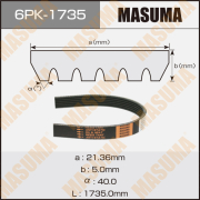 Masuma 6PK1735 Ремень привода навесного оборудования