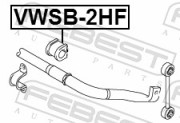 Febest VWSB2HF Втулка переднего стабилизатора D26.3