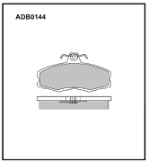 ALLIED NIPPON ADB0144 Колодки тормозные дисковые