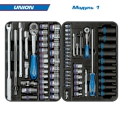 KING TONY 932000AMR Набор инструментов ""UNION"" в красной тележке, 173 предмета