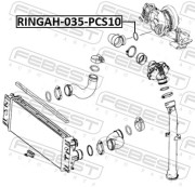 Febest RINGAH035PCS10 Кольцо уплотнительное воздушного патрубка