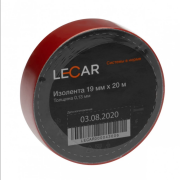 LECAR LECAR000043006 Изолента ПВХ LECAR 19мм.*20м. (красная)