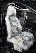 PSV 121834 Накидка из натурального меха/накидка из натуральной овчины PSV Jolly Extra Parts 140x50 бело-черный 1шт.