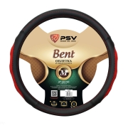 PSV 129637 Чехол на руль оплетка  BENT черно-красный, размер M 37-39 см