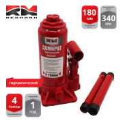 REDMARK RM20204 Домкрат гидравлический 4т.(высота мин/макс 180/340мм)