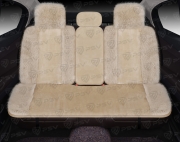 PSV 137783 Накидка на сиденье меховая универсальная PSV Fox Premium BACK (Бежевый), 1 штука, на заднее сиденье